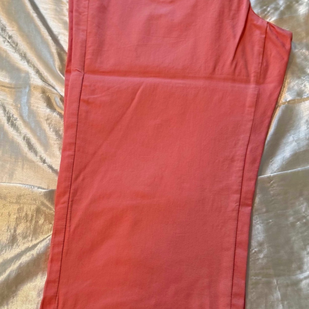 CAPRI, POWER STRETCH, GEORGIA PEACH, SIZE 24, 5 POCKETS, FRONT ZIPPER, COTTON